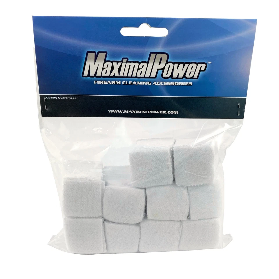 Parches de limpieza de pistola de algodón MaximalPower 500 de 1-1/8" para diámetro de 0,220 a 0,270" Foto 1 de 4