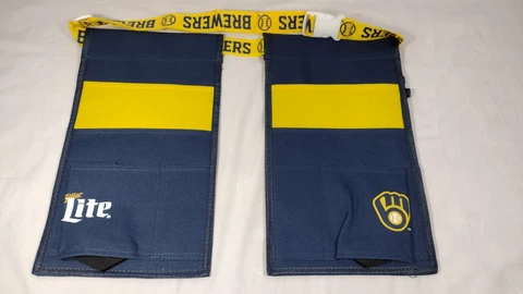 Milwaukee Brewers Miller Lite Tailgate Tool Belt Beer Holster Stadium Give-away Cover