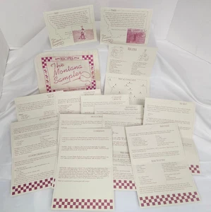 Set Recipe Cards in Sleeve The Montana Sampler Old West Cookery Stories Cooking - Picture 1 of 11