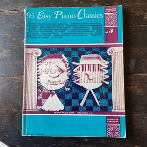 95 Easy Piano Classics Songbook Music for Everyone Various Composers MUSTY ODOR - Picture 1 of 14