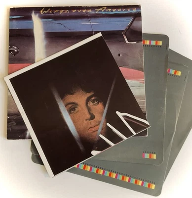 1976 UK 1st Press PAUL MCCARTNEY WINGS OVER AMERICA 3X Vinyl LP Gat Poster VG+ - Image 1 of 4
