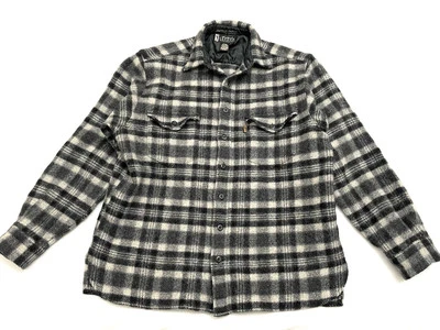 Vintage Eddie Bauer Legend North Cascade Wool Plaid Shirt Jacket Mens Large - Image 1 of 4