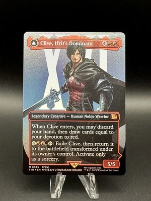 Clive, Ifrit's Dominant (0385) [Borderless Foil] (NM) - MTG - Final Fantasy - Image 1 of 3