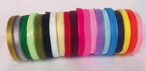 50 Yard/46 mtr Roll Of Sheer Organza Ribbon - 6 & 10mm width - Many Colours - Picture 1 of 71