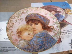 1986 EDWIN M. KNOWLES "CATHERINE & HEATHER" MUTTERTAGSTELLER FÜR 1987 - Bild 1 von 22