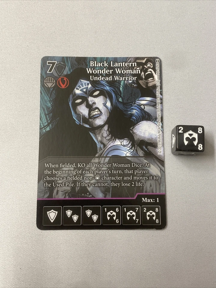 ЧЕРНЫЙ ФОНАРЬ ЧУДО-ЖЕНЩИНА Полное Искусство Супер Редкий SR Война Света Набор Кости Мастера - Изображение 1 из 1