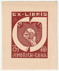 VACLAV RYTIR: Exlibris für Jindrich Crha, 1915, Schädel