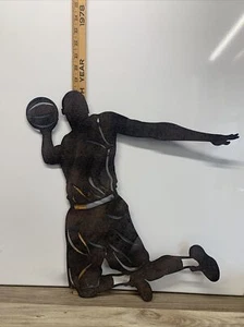 18” tall “Jordan” Metal Sign Cutout Art Basketball - Picture 1 of 3