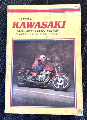 Kawasaki 1000 1100cc Fours 81-85 Owners Service Manual Clymer Printed In 1985 - image 1 of 4