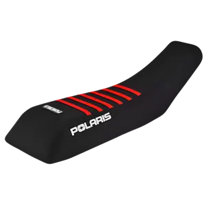 Polaris Scrambler 250 400 500 Seat cover 1995 - 2003 BLACK / RED RIBS #243 - Picture 1 of 5