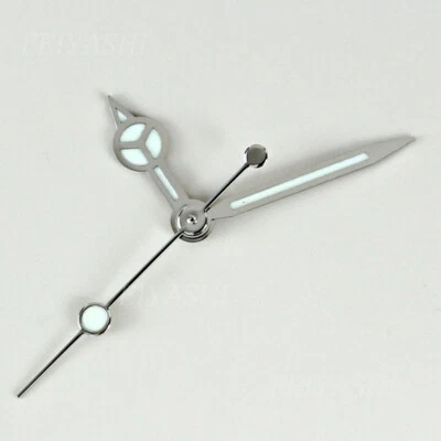 Manecillas de reloj plateadas de repuesto para buceador SUB GMT para movimiento nh35 nh36 nh38 Foto 1 de 4