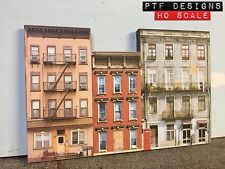 HO Scale Apartment #2 Combo Building Flat / Front 3D Background