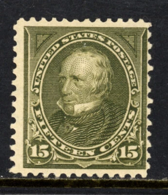 SCOTT 284 1898 15 CENT CLAY REGULAR ISSUE MNH OG F-VF CAT $310! - Image 1 of 2