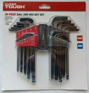 Brand New Sealed Hyper Tough Heavy Duty 26 Piece Ball End Hex Key Set Tools - Picture 1 of 8