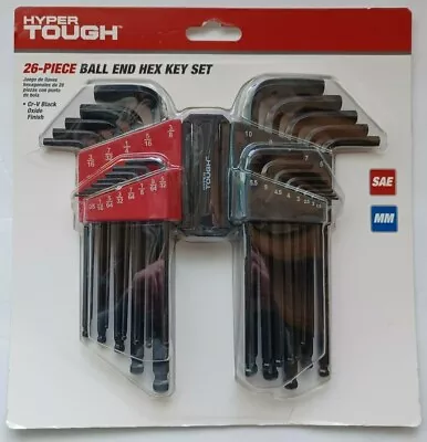 Brand New Sealed Hyper Tough Heavy Duty 26 Piece Ball End Hex Key Set Tools - Image 1 of 4