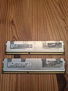 Samsung 2x16GB 32GB PC3-8500R (DDR3 ECC SDRAM) M393B2K70CM0-CF8Q5 Server RAM - Bild 1 von 3