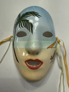 Vandor John Howard Frye Face Mask Theatre Wall Decor Beach Scene - Picture 1 of 6