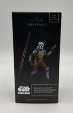 Star Wars Mandalorian Bo-Katan and Darksaber Hallmark Keepsake Celebration 2022