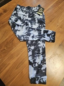 NWT Art Class Girls Blue / Navy Tie Dye Jogger Pants With Pockets - Sz. S (6/6X) - Picture 1 of 2