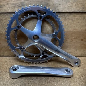 Vintage 1989 Campagnolo Chorus Double 2x Crankset 172.5mm Square Taper 52/39t - Picture 1 of 16