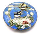 Grand collier disques perles oiseaux 1 5/8" diapositive #BD214