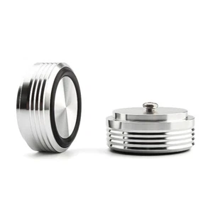 4pz Base Pad Lega Alluminio Amplificatore HiFi Altoparlante Isolamento Piedini Giradischi Supporto - Foto 1 di 10