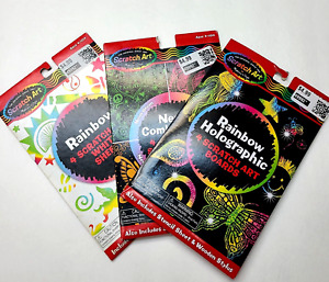 Melissa & Doug Rainbow Scratch Art Boards and Sheets - Lot of 3 Packs
