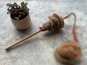  Heidifeathers® Drop Spindle - Wooden Handmade Spindles,Top Whorl Hand Spinning