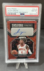 2022 Panini Prizm Jalen Firme verdi sensazionali scelta cannocchiale da puntamento rosso PSA 8 - Foto 1 di 4