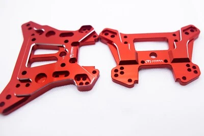 Torres de choque de trineo Cobra Racing (F + R) Traxxas (ROJO) - 7075-T6 Foto 1 de 4