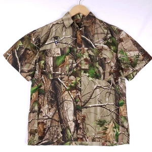 Game Winner Camo Hunting Shirt Men XL Realtree Button-Up Quick-Dry Lightweight - Picture 1 of 6