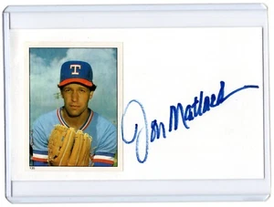 JON MATLACK MLB Rangers Auto Autographed Signed 3x5 Index Card - Picture 1 of 1