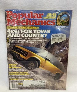 1987 Sep Popular Mechanics Magazine, Vtg - Car Tobacco Tech Alcohol Ads - Reader - Picture 1 of 4