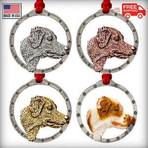 Kreative Zinn Designs Bretagne Hund Christbaumschmuck, D038OR - Bild 1 von 6