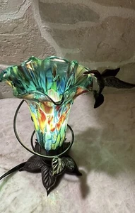 Murano Millefiori Hand Blown Art Glass Hummingbird Design *Table Lamp *SOLD EACH - Picture 1 of 19