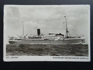Schiffsfähre M.S. SIBAJAK Kreuzfahrtschiff um 1940 RP Postkarte - Bild 1 von 2