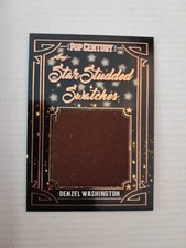 Denzel Washington Swatch Wardrobe Memorabilia Card SSS-16 2022 Leaf Pop Century