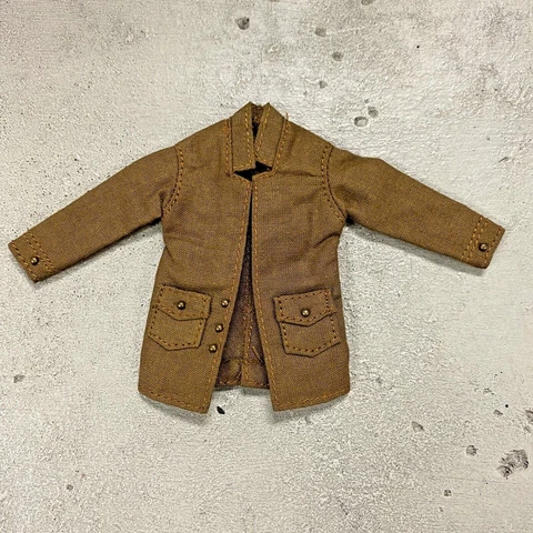 VD-BTJK-TN: 1/12 scale Dark Brown Field Jacket for 6" Mezco, Nota slim body Cover