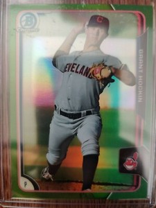 GRANT HOCKIN 2015 Bowman Chrome GREEN Refractor 66/99 Card PWE