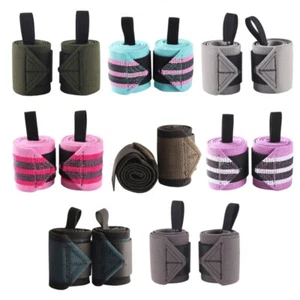 1 Pair Wrist Support Wrist Bandages Wrist Wraps for Fitness Strength Training - Picture 1 of 16