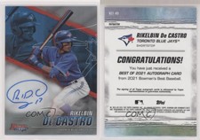 2021 Bowman's Best of Refractor Rikelvin De Castro Rikelbin #B21-RD Auto