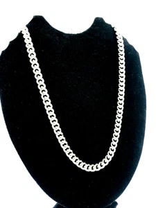 Collar de cadena de plata esterlina 925. 101 gramos, 51 cm, 20" - Imagen 1 de 10