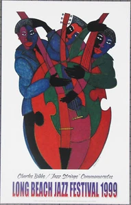 Charles Bibbs, LONG BEACH JAZZ FESTIVAL 1999, Rare, 17.25"×27" Open Ed. print - Picture 1 of 1