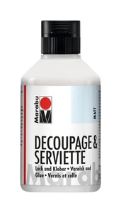 Barniz para servilletas Marabú + pegamento, mate, 250 ml - Imagen 1 de 2