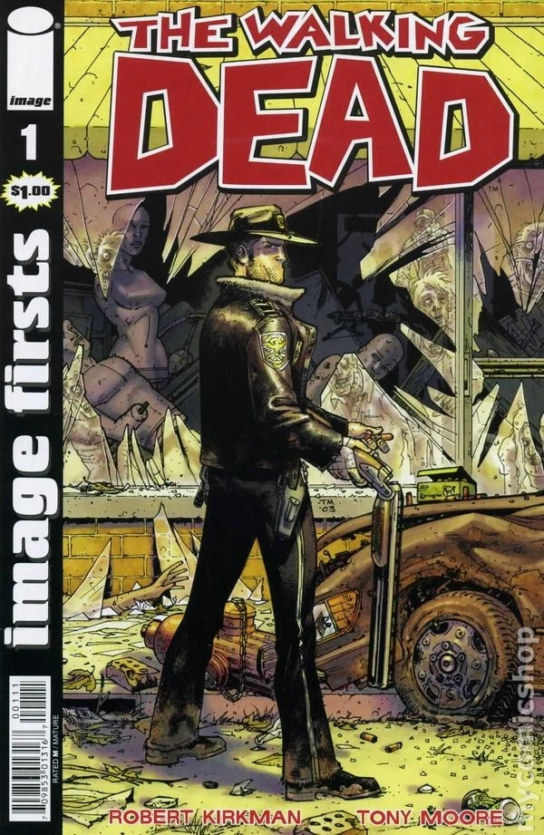 Image Firsts Walking Dead 1E Moore Variant 4th Printing FN 2014 Stock Image - Image 1 of 1