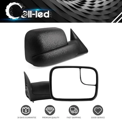 Pair Mirrors for 1994-2001 Dodge RAM 1500 1994-2002 Ram 2500 3500 Manual Flip up Foto 1 de 4