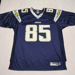 Vtg San Diego Chargers Jersey Sz 54 Antonio Gates NFL Football Reebok Stitched - Picture 1 of 20