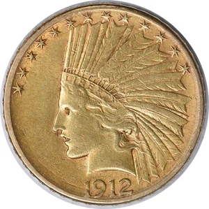1912-S $10 Gold Indian EF Uncertified #1117 - Picture 1 of 2