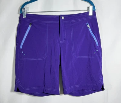 Pantalones Cortos de Natación Title Nine Rogue 9" Púrpura Ligeros UPF 50 Talla 6 Foto 1 de 4