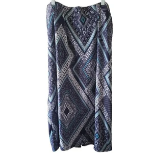 Laura Cruz Rock blau gemustert - Bild 1 von 3